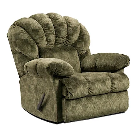Chaise Rocker Recliner with Channel Tufting